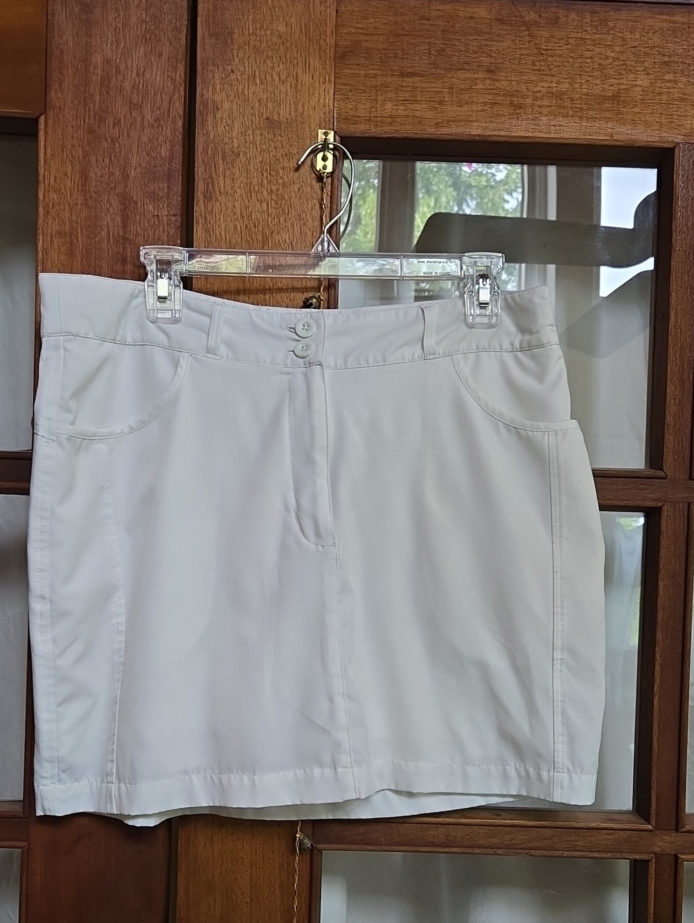 West Marine White Del Sol Skort with Front Pockets